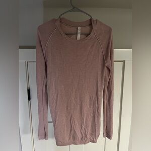 Lululemon Athletica Blush Pink Long Sleeve Top